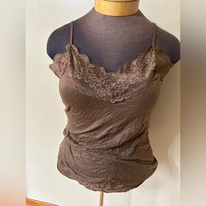 Y2K Bongo Long Lace Cami XL Fairy Dainty Coquette VTG Layer